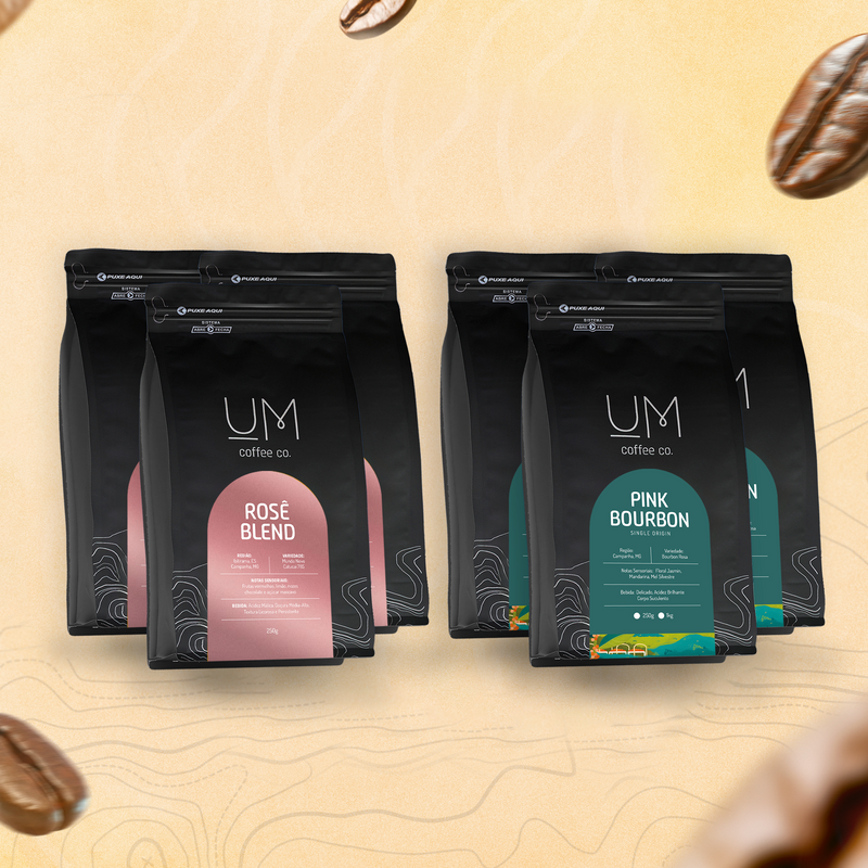 6 pacotes por mês - UM COFFEE CO.