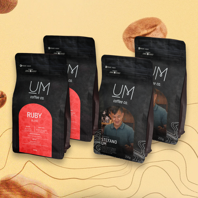 4 pacotes por mês - UM COFFEE CO.
