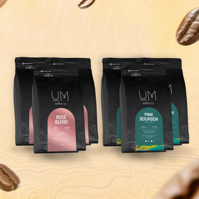6 pacotes por mês - UM COFFEE CO.